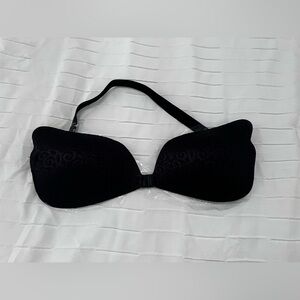 Black Sticky Strapless Bra Size A cup